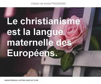 Citations André FROSSARD