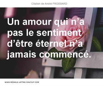 Citations André FROSSARD