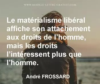 Citation de André FROSSARD