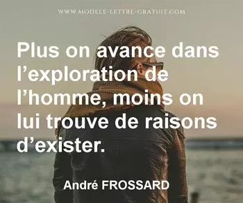 Citation de André FROSSARD