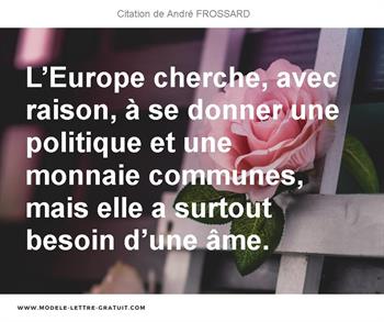 Citations André FROSSARD