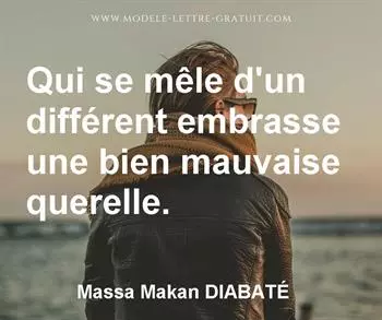 Citation de Massa Makan DIABATÉ