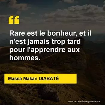 Citation Massa Makan DIABATÉ