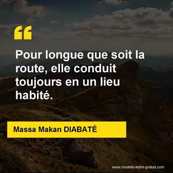 Citation Massa Makan DIABATÉ