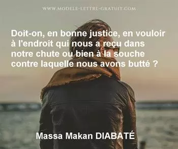 Citation de Massa Makan DIABATÉ