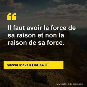 Citation Massa Makan DIABATÉ