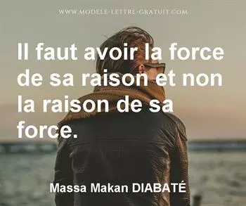 Citation de Massa Makan DIABATÉ