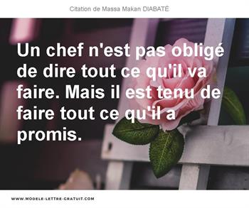 Citations Massa Makan DIABATÉ