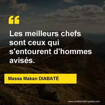 Citation Massa Makan DIABATÉ