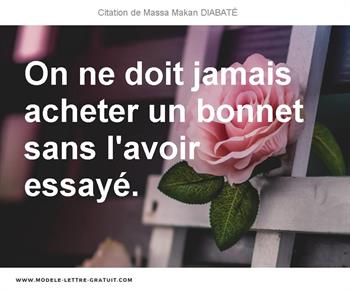 Citations Massa Makan DIABATÉ
