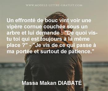 Citation de Massa Makan DIABATÉ