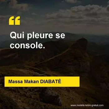 Citation Massa Makan DIABATÉ