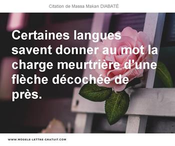 Citations Massa Makan DIABATÉ