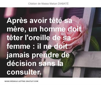 Citations Massa Makan DIABATÉ