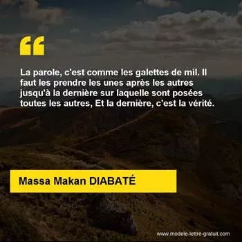 Citation Massa Makan DIABATÉ