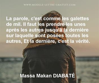 Citation de Massa Makan DIABATÉ