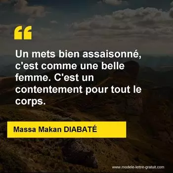 Citation Massa Makan DIABATÉ