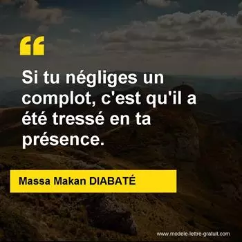 Citation Massa Makan DIABATÉ