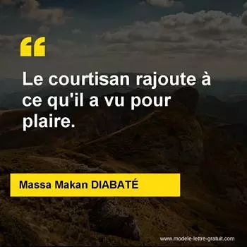 Citation Massa Makan DIABATÉ