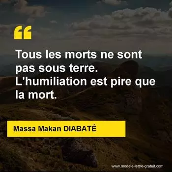 Citation Massa Makan DIABATÉ
