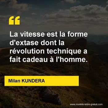 Citation Milan KUNDERA