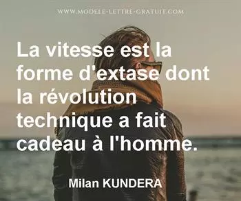 Citation de Milan KUNDERA
