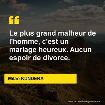Citation Milan KUNDERA