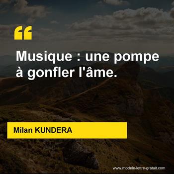 Citation de Milan KUNDERA