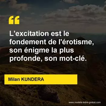 Citation Milan KUNDERA