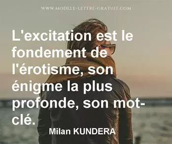 Citation de Milan KUNDERA