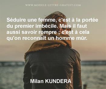 Citation de Milan KUNDERA