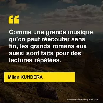 Citation Milan KUNDERA
