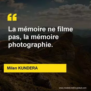 Citation Milan KUNDERA