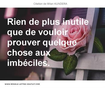 Citations Milan KUNDERA