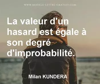 Citation de Milan KUNDERA