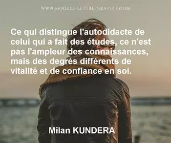 Citation de Milan KUNDERA