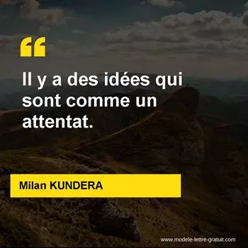 Citation Milan KUNDERA