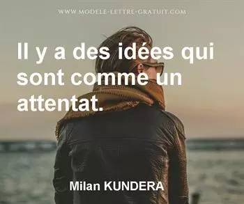 Citation de Milan KUNDERA