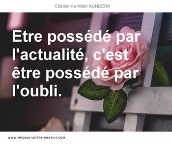 Citations Milan KUNDERA