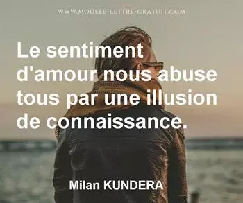 Citation de Milan KUNDERA