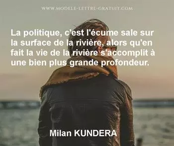 Citation de Milan KUNDERA