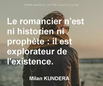 Citation de Milan KUNDERA