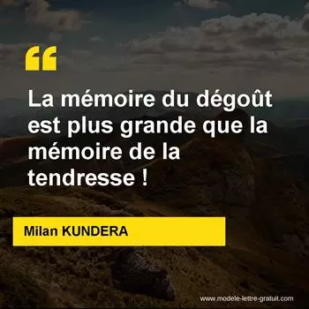 Citation Milan KUNDERA