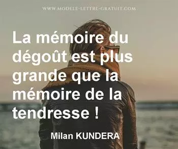 Citation de Milan KUNDERA