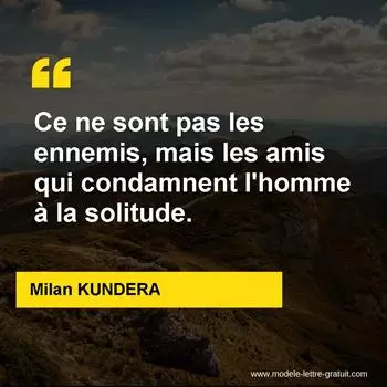 Citation Milan KUNDERA