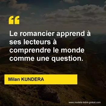 Citation Milan KUNDERA