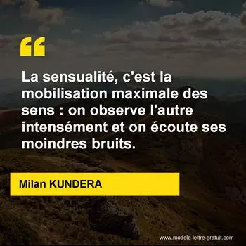 Citation Milan KUNDERA