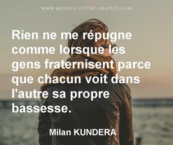 Citation de Milan KUNDERA