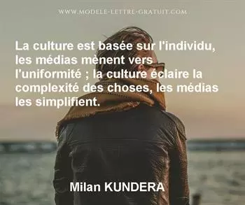 Citation de Milan KUNDERA