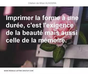 Citations Milan KUNDERA